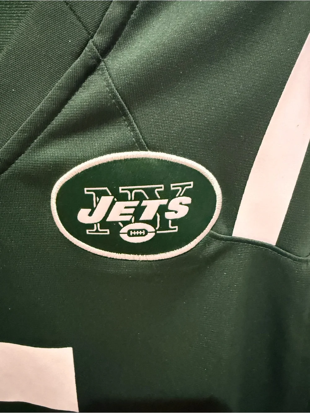 Nike-NY Jets Jersey #5, Size Large Man Authentic NFL On Field Label.